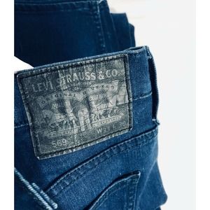 Levi’s 569 Straight Men's Jeans 33 W x 30 L Blue Indigo Rockabilly CW0513 Denim